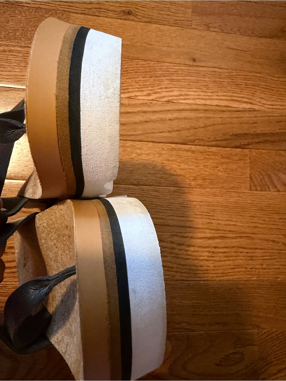 Reef Cushion Sol Hi -Black Cork Slide Sandals with Toe Post - Picture 7 of 13